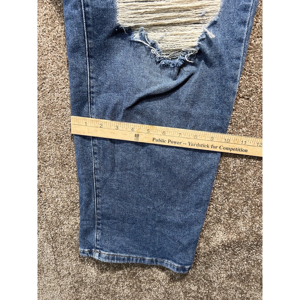 SO Highest Rise Baggy Dad Jeans Dark Wash Size 15/32w - Picture 7 of 7